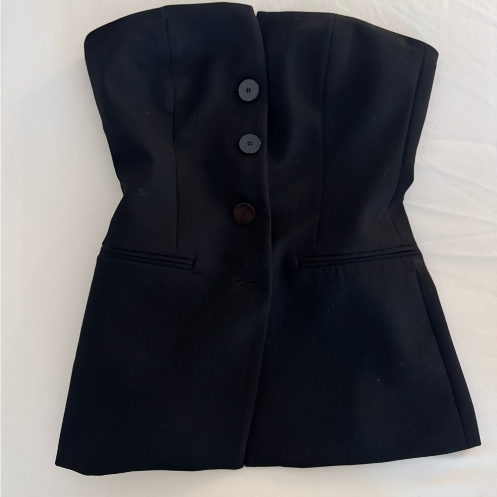 Zara Black Strapless Top